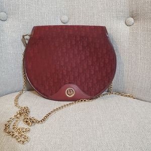 AUTH. Christian Doir Trotter Crossbody Bag